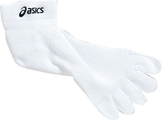 【ASICS/アシックス】 5本指パイルスーパーベリーショートソックス ホワイトxブラック ユニセックス アシックス
